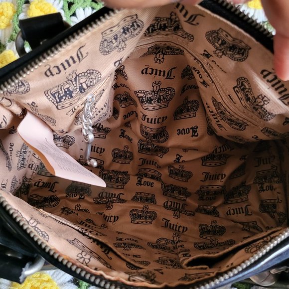 Juicy Couture Script Detail Velour Handbag - Picture 14 of 16